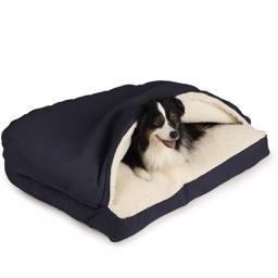 SnooZer Cozy Cave Dog Cave Rectangle Version Navy Blue